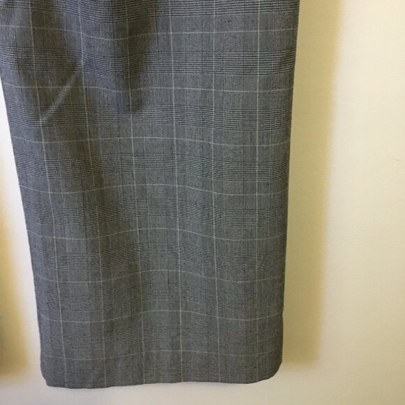 Wide Leg Low-Rise Plaid Dress Pants - Picture 8 of 12